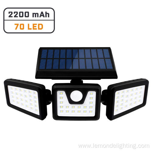 Led Solar Powered Garden Motion Sensor Wall Light